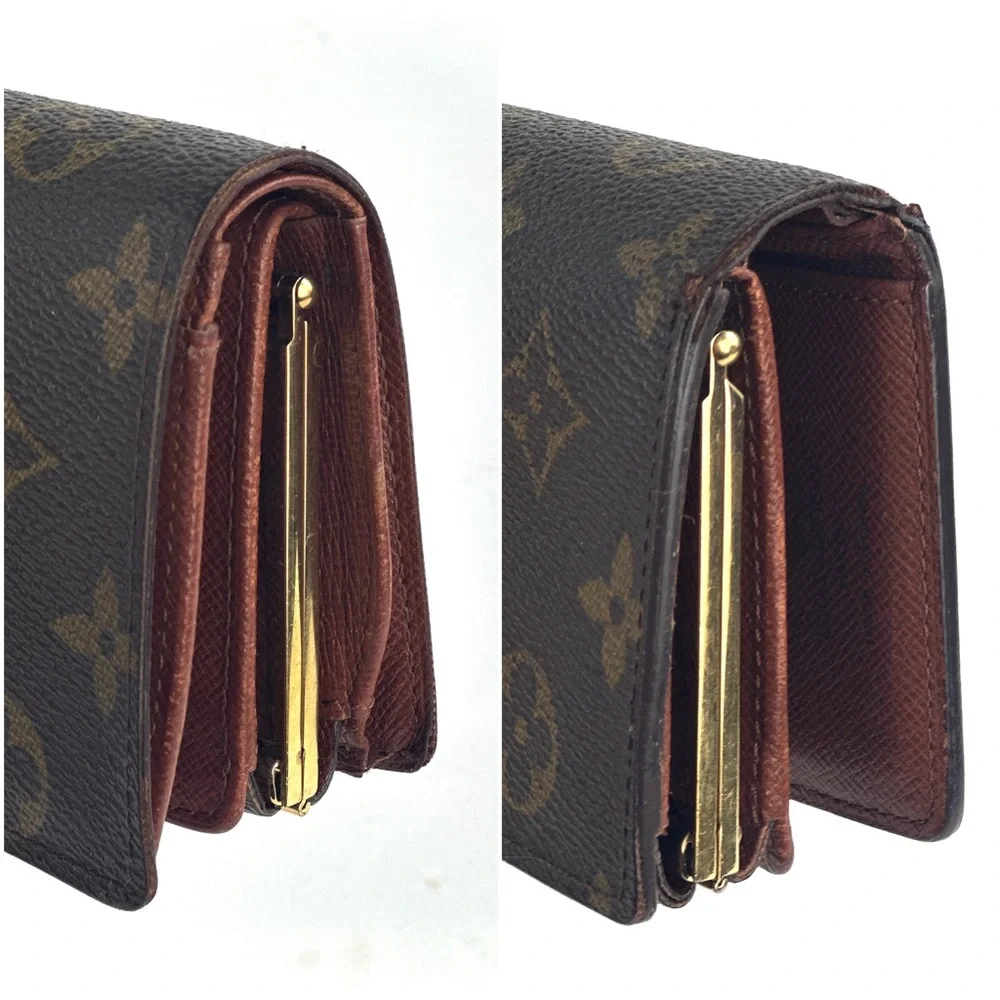 ❌SOLD❌Louis Vuitton Monogram Portefeuille Viennois kiss lock French Purse Wallet - Picture 5 of 12